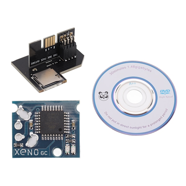För NGC SD2SP2 PRO Adapter Lagringskortläsare för Swiss Boot Disc Mini DVD XENO GC Chip Kompatibel för Gamecube PAL EU Version