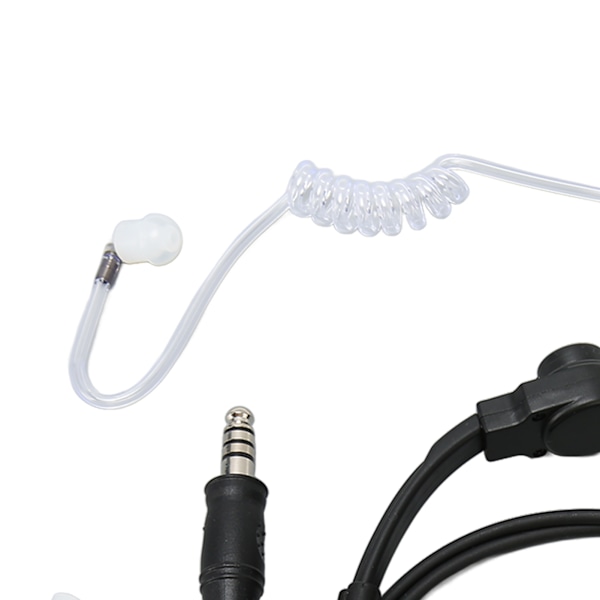 7,1 mm Halsmikrofon Headset Teleskopisk Brusreducering Klart Ljud Halsmikrofon Tvåvägsradio Headset för Walkie Talkie