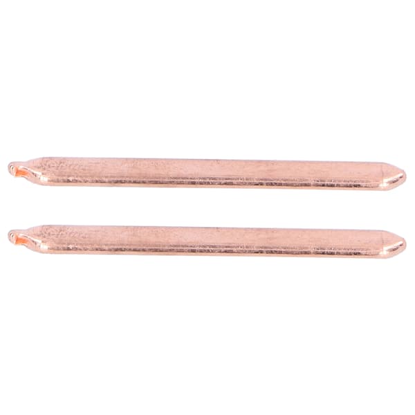 2 STK 80MM Termisk Ledende Messingrør DIY Laptop Notebook CPU GPU Kjøleribbe Flat Varmerør