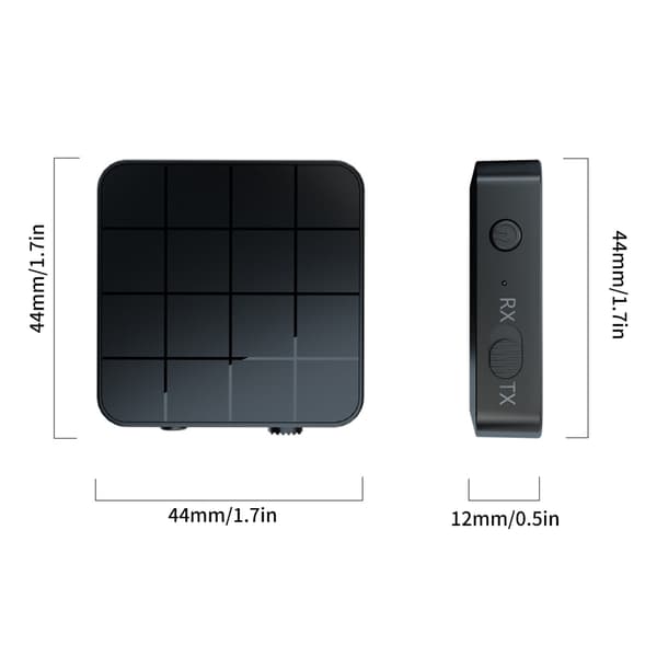 KN321 Trådløs Bluetooth 5.0 Audio Transmitter Receiver 2 i 1 TV Computer Adapter