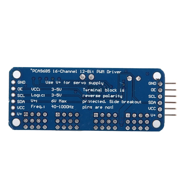 PWM Servostyrning 16-kanals Motorstyrningskortmodul IIC-gränssnitt PCA9685 för Robot
