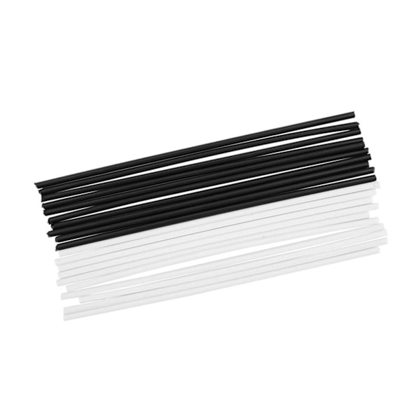 20 stk. ABS Gitar Side Dot Posisjonsmarkører 100mm Lengde Hvit Svart