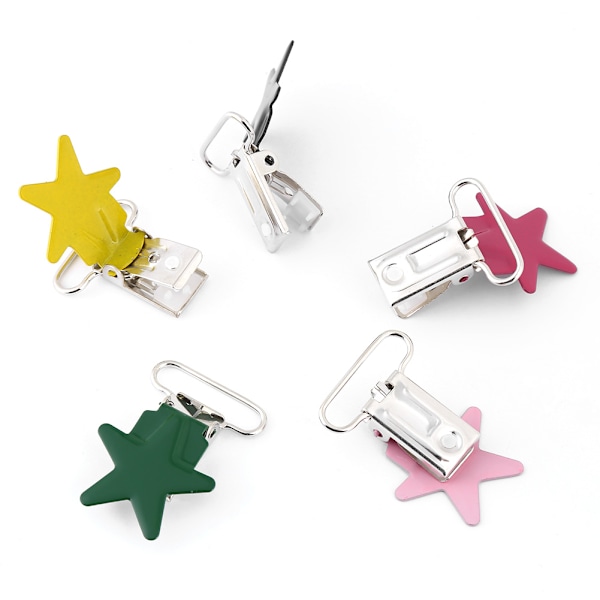 10 stk. Slitesterke runde bukseseler smokk stroppholder klips DIY-materialer