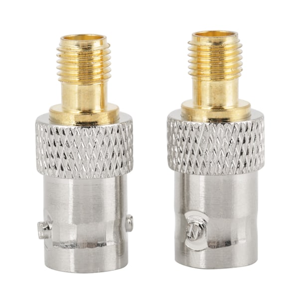 2 stk. BNC Hunn til SMA Hunn Type RF-kontakt Koaksialadapter Testkonverter