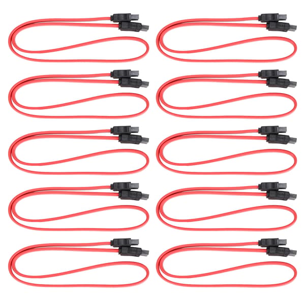 10stk Sata-kabel 7Pin Hane till Hona SSD Dataförlängningskabel för Extern Hårddisk Dataöverföring 50cm