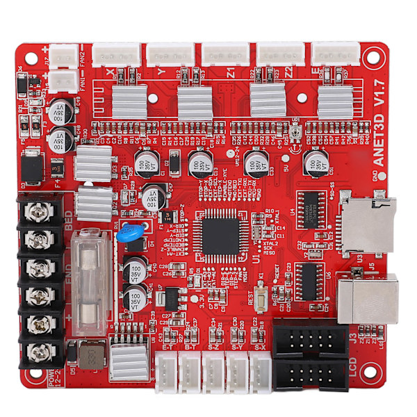 3D-skriver Hovedkort Modul A4988 Motor USB-grensesnitt 12V–24V for Anet A8