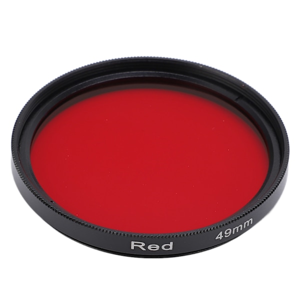 Kamera Vandtæt Filter Fuld Rød Linse Filter Optisk Glas til Nikon Kamera Linse 49mm
