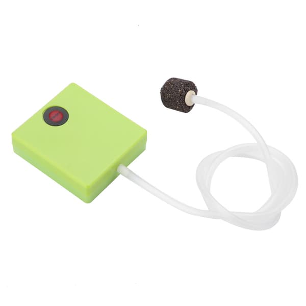 Bärbart akvarium torrbatteridriven akvarieluftpump syresättare med luftsten