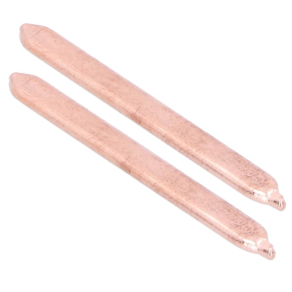 2 STK 80MM Termisk Ledende Messingrør DIY Laptop Notebook CPU GPU Kjøleribbe Flat Varmerør