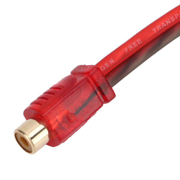 4 st. Bil RCA 1 Hona 2 Hanar Adapter Y-delare Högtalare Ljudkabel 20 cm Lång för Enhet med 3,5 mm Jack
