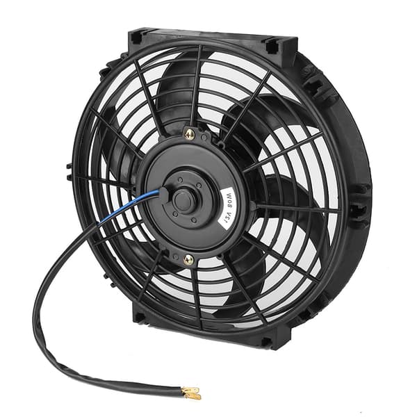 10 tums elektrisk kylare smal fläkt Push/Pull 12V med installationstillbehör