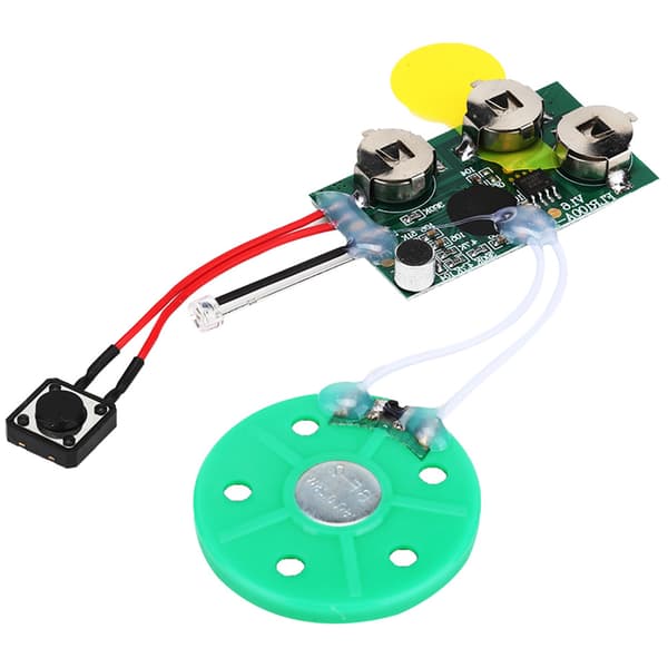 4 min DIY Opptakbart Gratulasjonskort Modul Lyssensor Stemme Lyd Opptak Chip (Loop Play)
