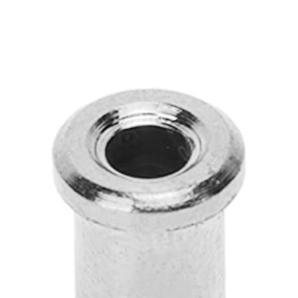 12 st Gitarr Genom Kropp Ferrules Ersättning Metall Strängbussning för Elgitarr Silver