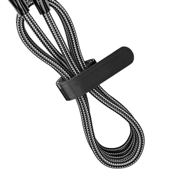 Hurtigopladningsdatakabel PD LED Digital Display USB-datalinje til bærbar tablettelefon 2 m sort