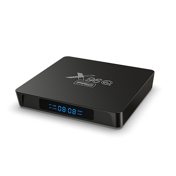 X96Q PRO Android 10.0 Smart TV Box UHD 4K Mediaspelare Allwinner H313 Quad-core H.265 2.4G&5G WiFi 100M LAN Fjärrkontroll