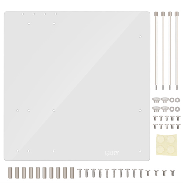 Åben Ramme Gennemsigtig Akryl Overlock Computer Kabinet DIY Base Stand Til M-ATX Bundkort