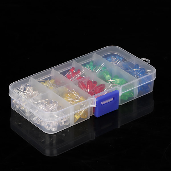 350 stk. 3 mm & 5 mm Assorteret Farve LED Lysdiode Sortimentssæt