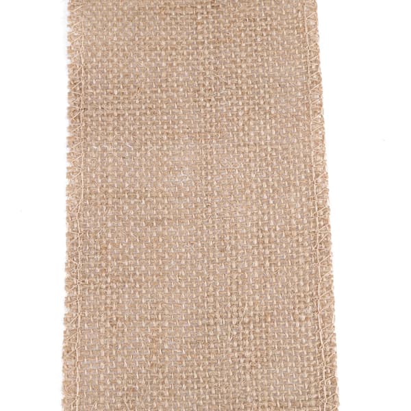 Jute Hessian-stoffrull for dekorasjon til julepynt (bredde: 5 cm)