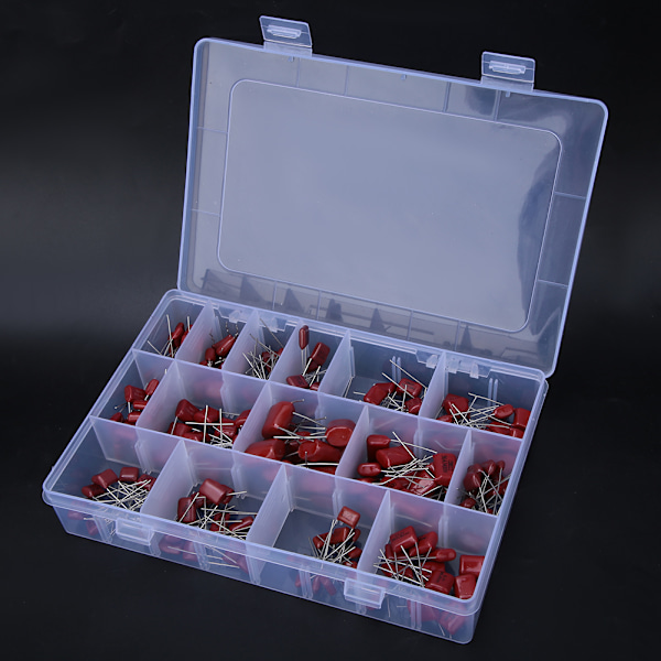 180 stk. CBB Polypropylen Film Kondensator Sortiment 10nf/0.01uf/400v‑68nf/0.068uf/630v