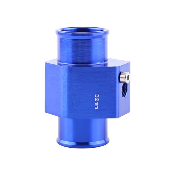Universal Metall Bil Vattentemp Gemensam Rörslang Temperatursensor Adapter Blå 32mm
