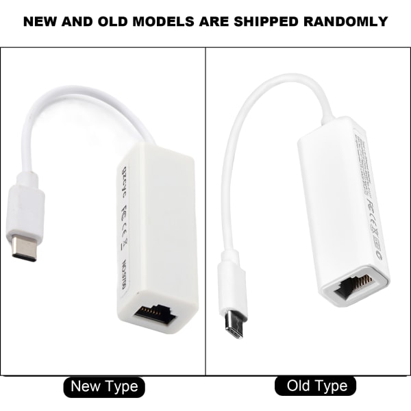 USB 3.1 Typ C till RJ45 100Mbps Ethernet LAN-nätverksadapterkonverterare för MacBook USB-C bärbar dator