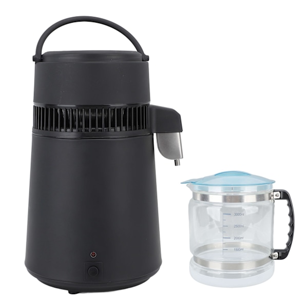 Vanddestillator 4L Rustfrit Stål Automatisk Sluk 750W Fuldautomatisk Destilleret Vandmaskine til Hjemmelaboratorium Kontor EU Stik 220V