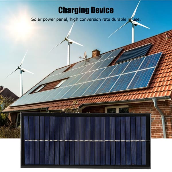 2.5W 12V DIY Polykrystallinsk Silisium Solcellepanel Lader Modul for Telefonlading