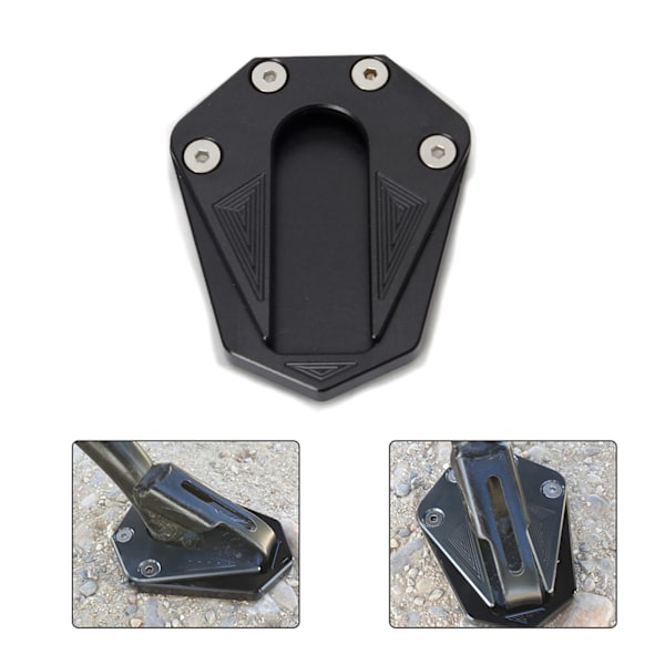 Støttebensplade Motorcykeltilbehør Fod Sidestøtte Forlænger Udvidelse CNC Aluminium Udskiftning til Benelli TRK 502 2017-2018