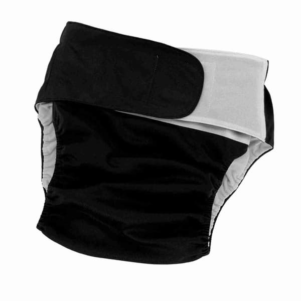 Voksenstofble Genanvendelig Vaskbar Justerbar Stor Ble Sort404