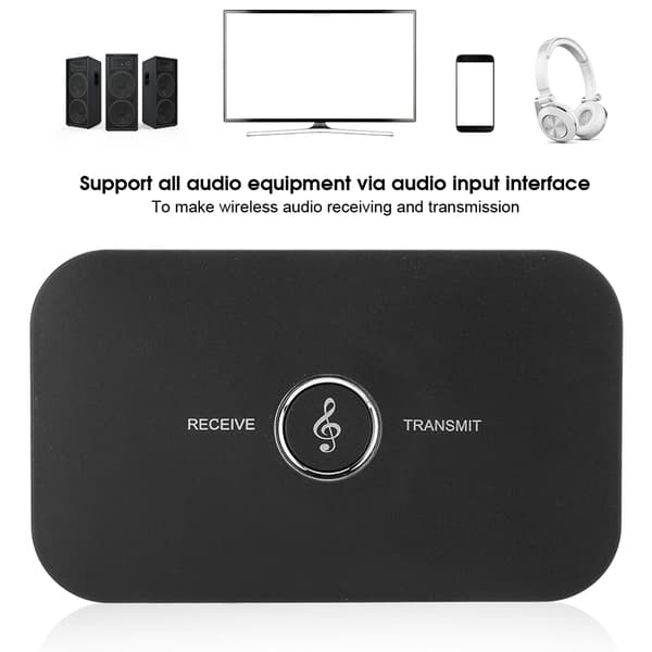 2-i-1 Bluetooth-sender og -mottaker Trådløs A2DP-lyd 3,5 mm Assist Adapter Converter