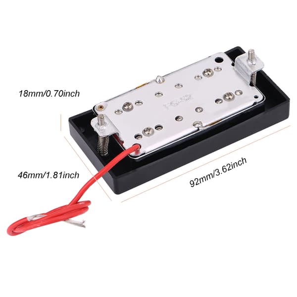 Krom Humbucker Pickup Set för Stall & Hals med Monteringsskruvar för LP-Gitarer
