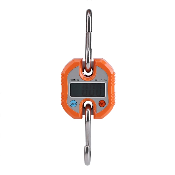 WeiHeng Bærbar Kran LCD Digital Elektronisk Krog Hængende Vægt Loop Veje Balance Orange