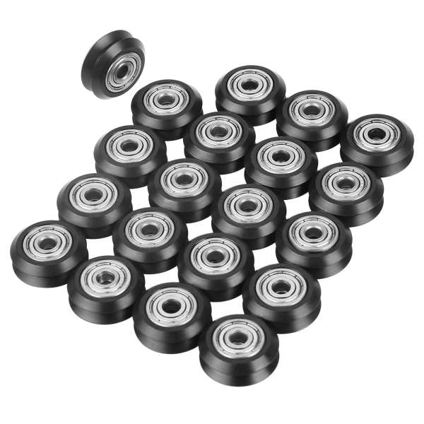20 st V-formade spårhjul 5mm hål 625 lager remskivor tillbehör för CNC 3D-skrivare