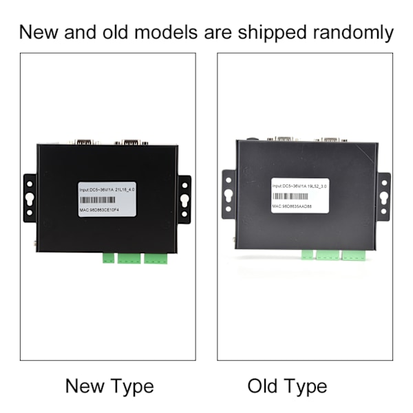 HF-5122 Dobbel Seriell Port til Ethernet RS232 / RS485 / RS422 Seriell Server 5 - 36VDC