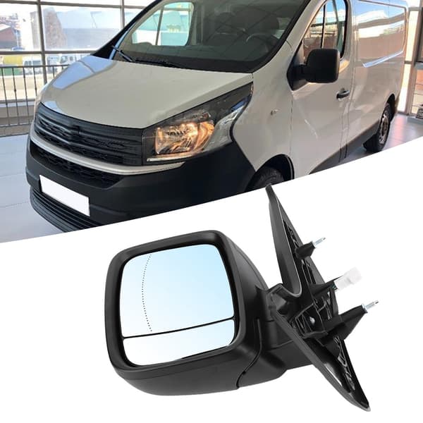 Elektrisk sort bakspejlreflektor venstre side 4422962 Passer til Renault Trafic 2014-
