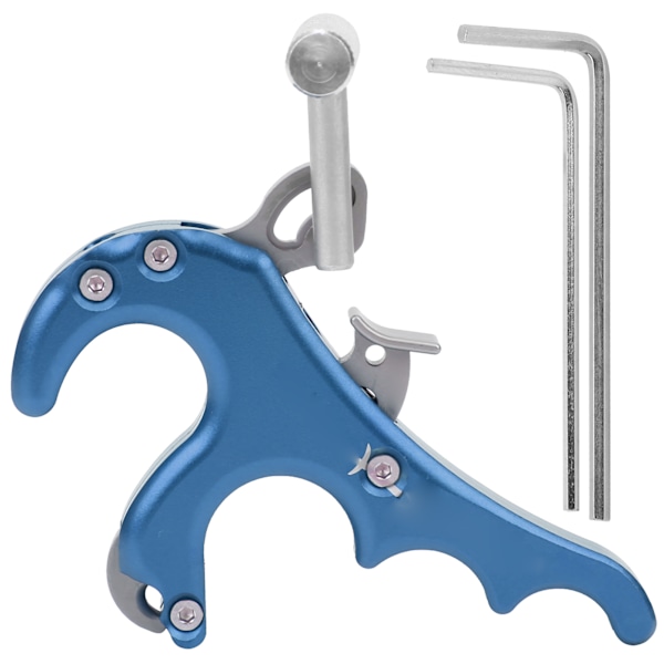 Metal Release Aids Fire Fingre Greb Tommelfinger Caliper Trigger Compound Bue Tilbehør blå