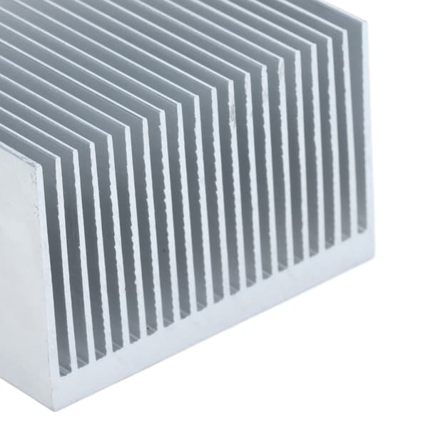 4 stk. kølefinner Aluminium Køleplade Radiator Køleplade til elektronik CPU-modul 60x60x39mm uden klæbemiddel