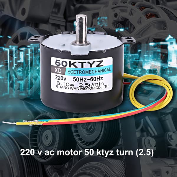 AC220V 10W 0.5A Permanent Magnet Synkronmotor CW/CCW 2.5r/min