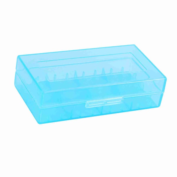 5 Färger Multifunktionell Transparent Plast Hållare Förvaringslåda För 18650 18350 Batteri 10 st