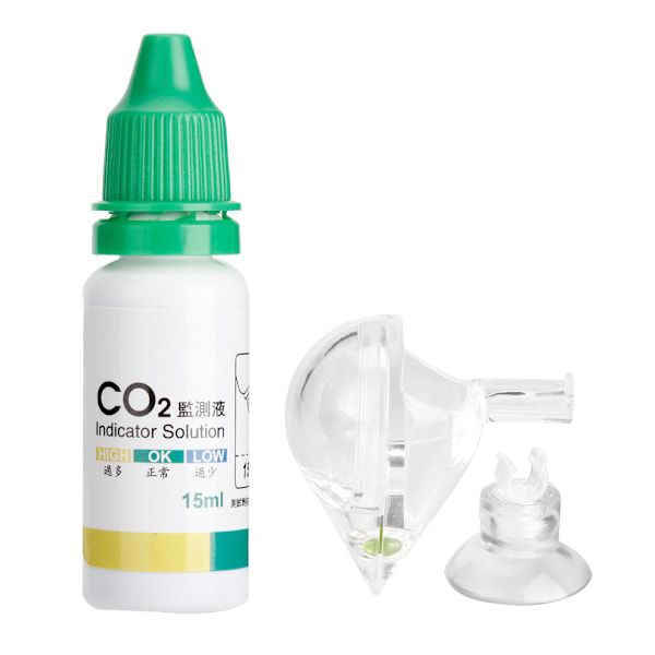 Koldioxid CO2-monitor för akvarium, glasdropptestare, detektor