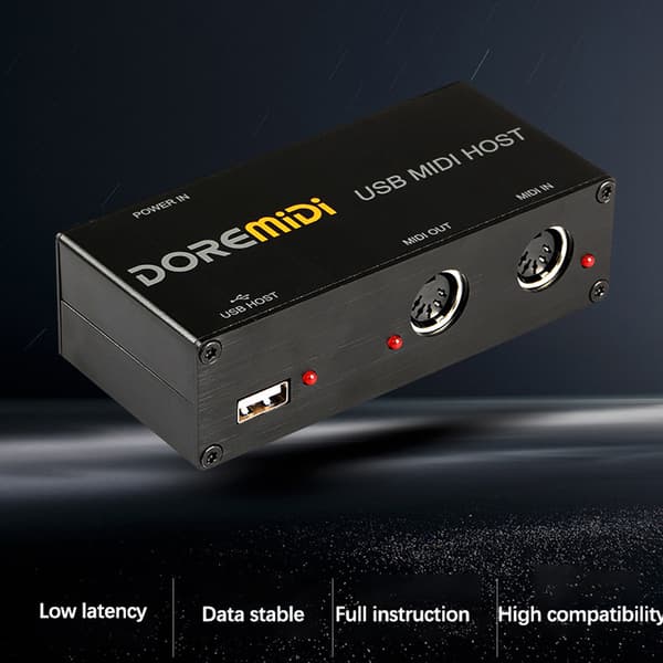 USB till MIDI Host Gitarr Effektor MIDI Synthesizer MIDI Generator MIDI Interface Enheter Elektronisk Instrumentutrustning