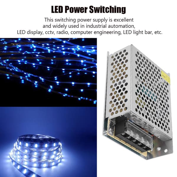 Switching Power Supply Drive Adapter LED-utrustning Reglerad transformator för CCTV DC5V(S‑30‑5（5v 6a 30W）AC100‑240V )