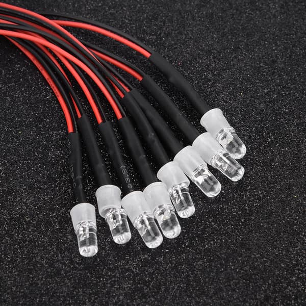 8 stk. 5 mm frontlykter og baklykter LED-lys RC Modell Drift Bil Tilbehør