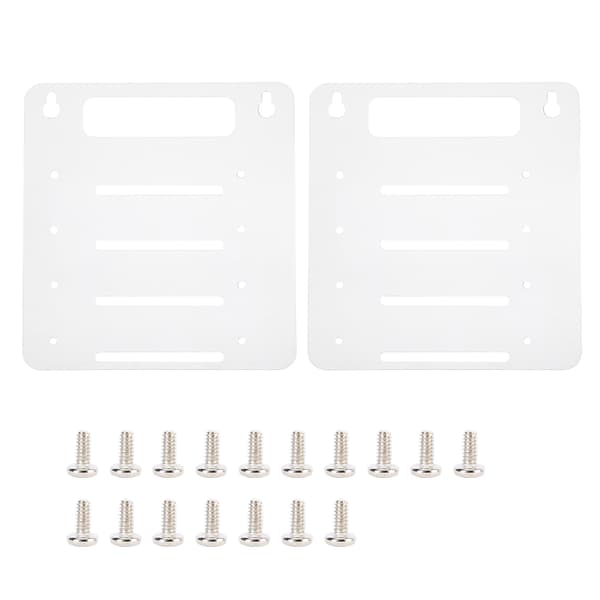 Klar Akryl 4-lags Harddisk Drev Rack Desktop Computer 3,5 tommer HDD Cage Bakke
