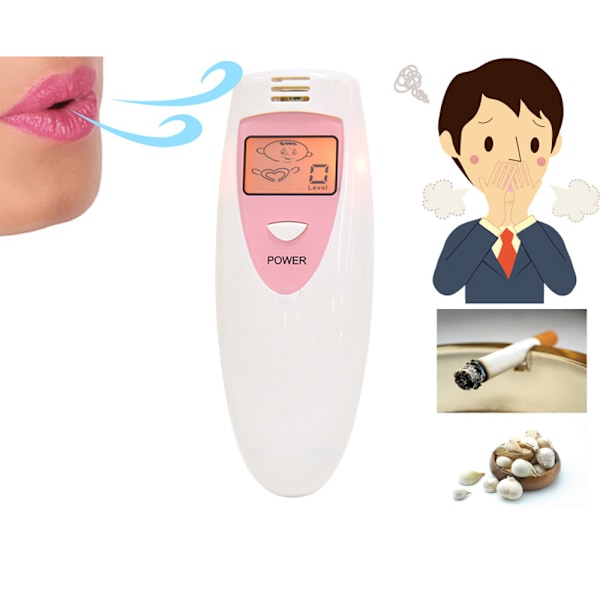Bärbar Dålig Andedräkt Detektor Oral Hygien Skick Testare Mun Intern Odör Monitor Verktyg