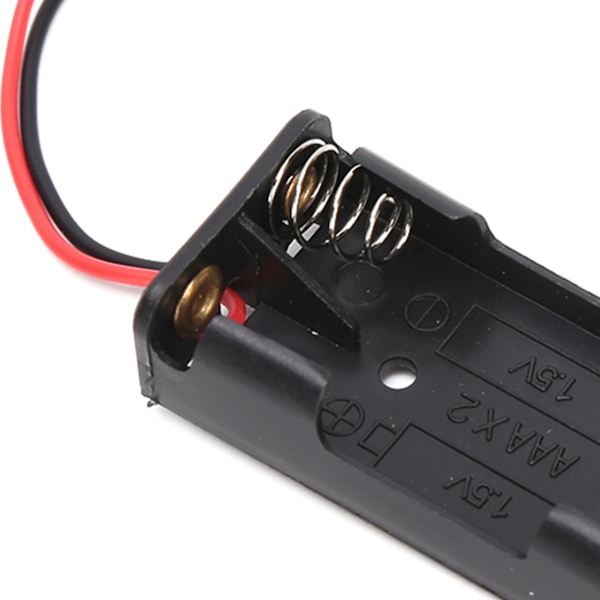 10 st 2x 3x AAA Batterihållare Batterifodral Plastlåda med Trådledning 2x AAA