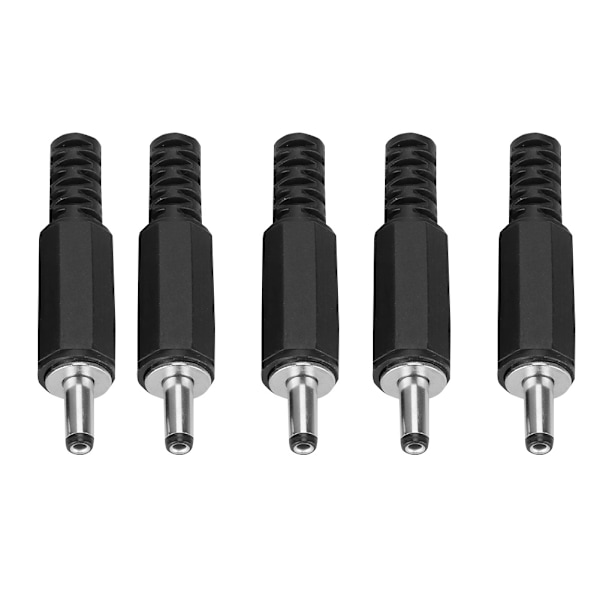5 st 1,3 mm x 3,5 mm Han DC-strömplugg Jack Koaxialkontakt Adapter