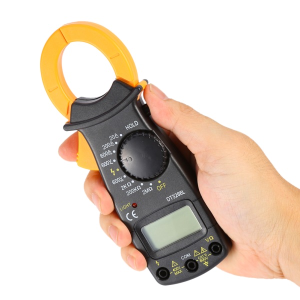 DT-3266L Digital Amperklämma Multimeter Strömklämma Tång Voltmeter Amperemeter 600A AC/DC
