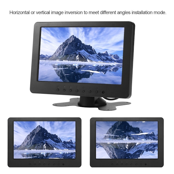 7 tuuman HD-monitori 1024x600 16:9 TFT LCD -monitori tukee BNC AV-videotuloa koti- ja autovalvontaan