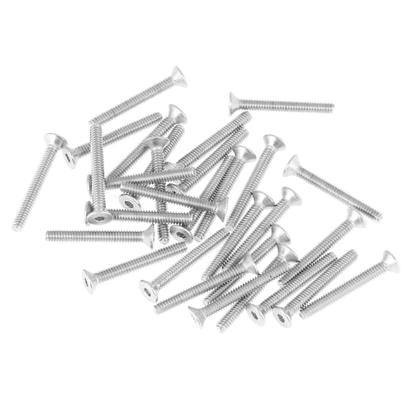 230 stk. M2 304 Rustfritt Stål Flat Head Bolt Skruer Muttere Sortimentsett med Boks